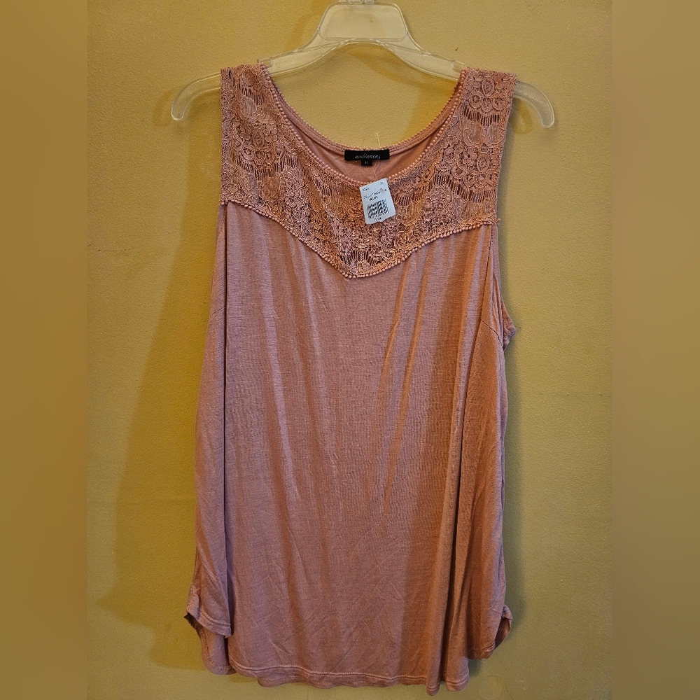 Ambiance sleeveless top 1X NWT